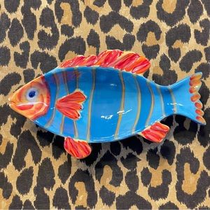 Cheerful Fish Ceramic Dip / Appetizer Serving Bowl by Foreside